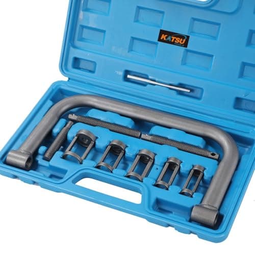 Image of KATSU Tools 10PC 5 in 1 Portable Valve Spring Compressor Tool Kit For Cars Vans 450340