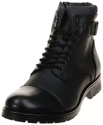 Image of JACK & JONES Jfwalbany Leather Anthracite STS, Men’s Biker Boots, Grey, 11 UK (45 EU)