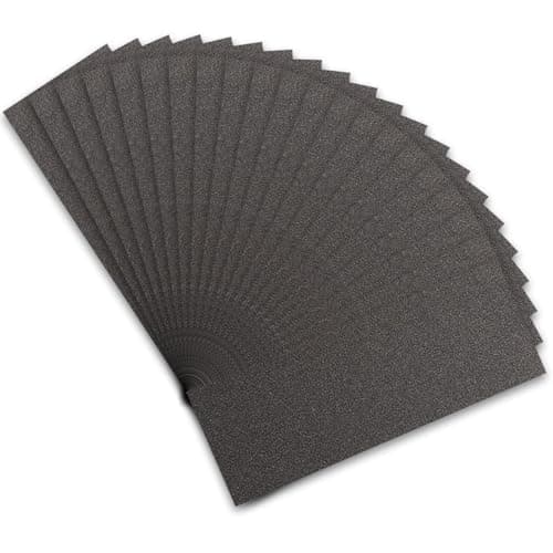 Image of STEBRUAM Wet and Dry Sandpaper 180 Grits, Sandpaper Assorted for Cars Polishing Metals Walls Wood Furniture Sanding, 21 Sheets Sand Paper 9x3.6 Inch