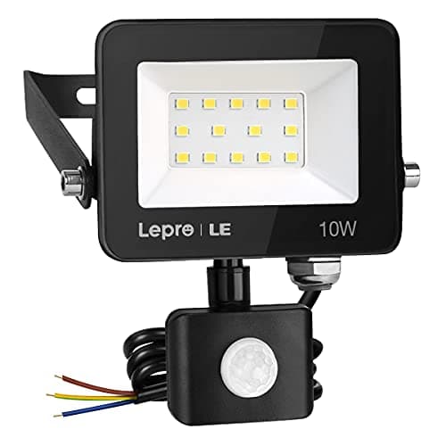 Image of Lepro Security Lights Outdoor Motion Sensor, Security Light, 10W 850 Lumen, Waterproof, Ultra Thin Flood Light, PIR Lights Outdoor, Perfect for Garden, Forecourt, Backyard, Garages and More