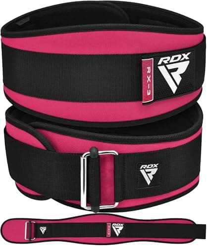 Image of RDX Weight Lifting Belt AUTO LOCK, 6.5” Padded Back Support, Men Women Gym Fitness Bodybuilding Powerlifting Weightlifting Workout, Deadlift Squat, Pro Exercise Equipment