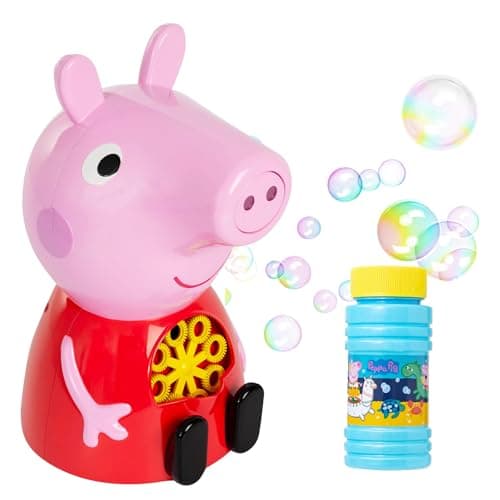 Image of Peppa Pig Bubble Machine | Perfect Fun Indoor & Outdoor Toy | Bonus Solution Included | House On The Hill | Ages 3+