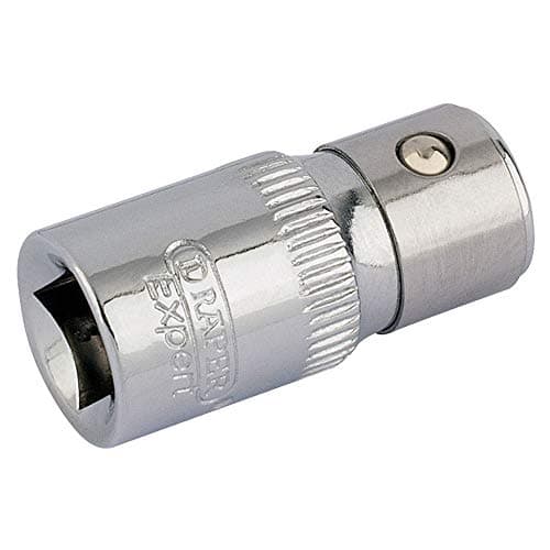 Image of Draper Expert 1/4" Square Drive to 1/4" Hexagon Bit Holder Socket | Screwdriver Drill Impact Driver Adapter | 85125