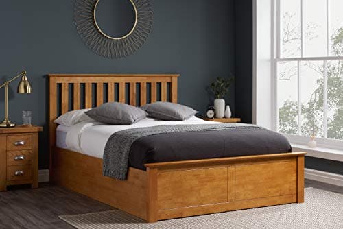 Image of Birlea Phoenix 4ft Small-Double Ottoman Bed, Oak, pine
