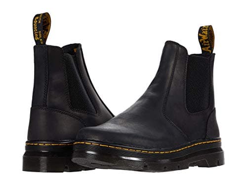 Image of Dr. Martens Unisex Embury Leather Chelsea Boot, Black Wyoming, 12 UK