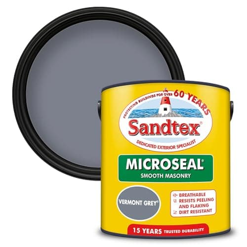 Image of Sandtex Ultra Smooth Masonry Paint 5 Litre Stock Colours - Vermont Grey