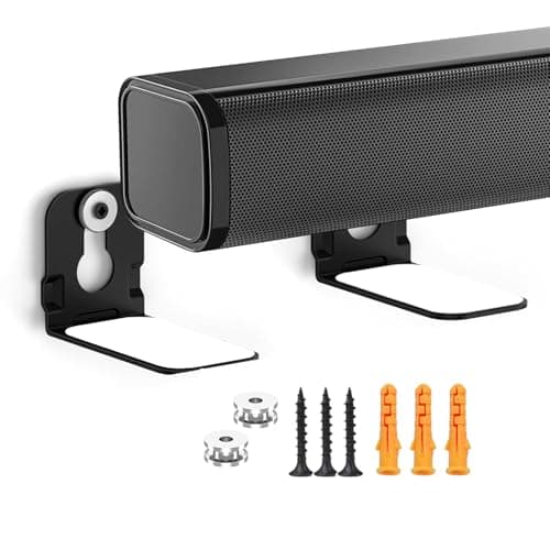 Image of Alyphyly Universal Sound Bar Mounts Wall Mount Kit Soundbar Mounting Bracket for Soundbar Wall Mount Brackets with Hardware Kit
