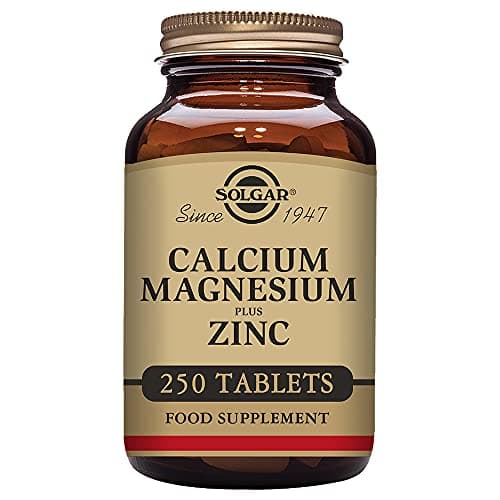 Image of Solgar Calcium Magnesium Plus Zinc Tablets - Pack Of 250 - Healthy Bones, Teeth & Muscles - Supports Health Of Nervous System - Vegan