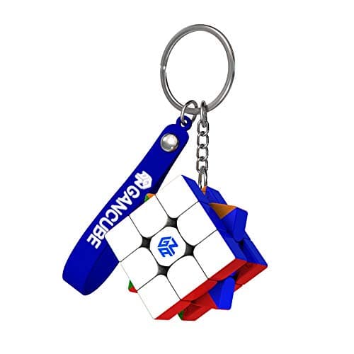 Image of GAN 330 Mini Speed Cube Key Ring, 3x3 Keychain Cube Mini Original Magic Cube for Children and Adults 1.2 Inch