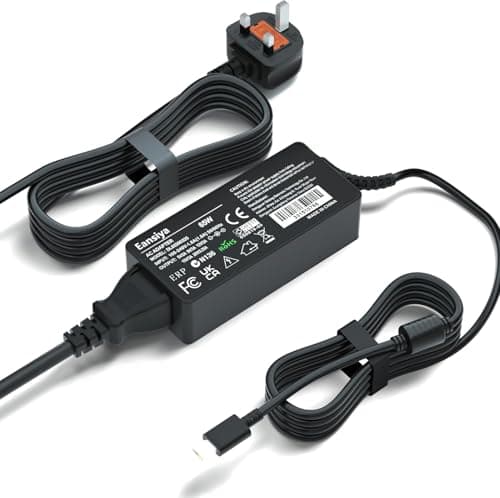 Image of 65W USB C Laptop Charger Compatible with Lenovo ThinkPad X13 2023/X1 Carbon/T14/T15/E14/E15/T480/T490/Yoga C930/S730/IdeaPad 730s, Chromebook S330 2nd Gen