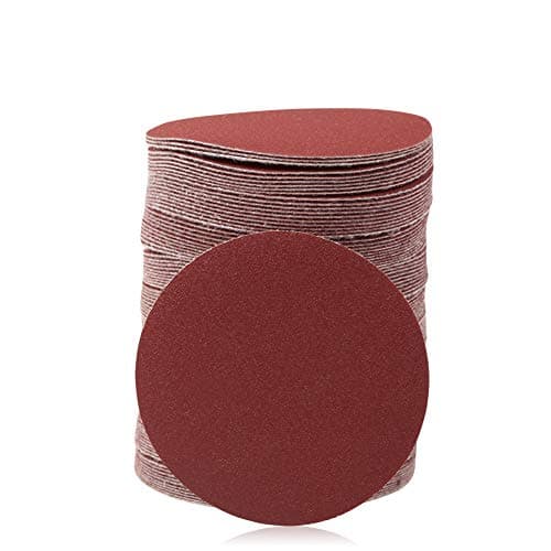 Image of SPEEDWOX Hook and Loop Sanding Discs 100pcs 3 inch 240 Grit Sandpaper for Wood Drill Grinder Rotary Tools No Hole