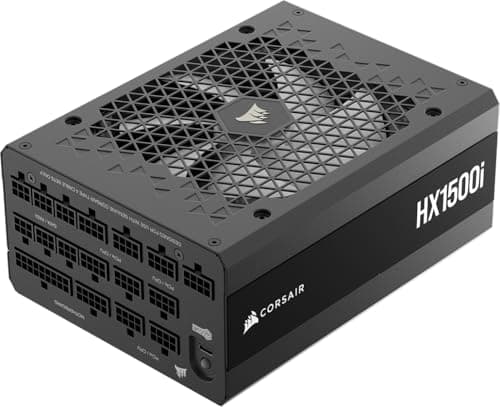Image of CORSAIR HX1500i (2025) Fully Modular Ultra-Low Noise ATX Power Supply with 12V-2x6 Cable – ATX 3.1 & PCIe 5.1 Compliant, Cybenetics Platinum Efficiency, Fluid Dynamic Bearing Fan – Black