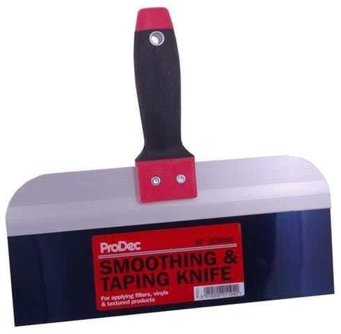Image of ProDec 10" Carbon Steel Taping Knife for Taping and Filling Plasterboard/Drywall