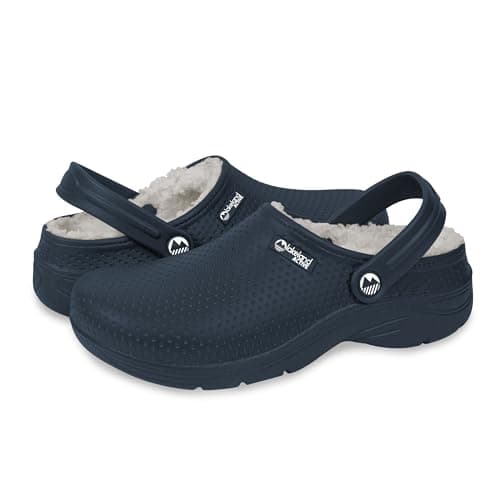 Image of Lakeland Active Women's Fleece-Lined Dockray Clogs - Oxford Blue - 4 UK