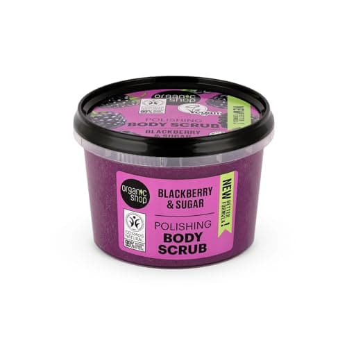 Image of Organic Shop 250ml Body Scrub Polishing Blackberry