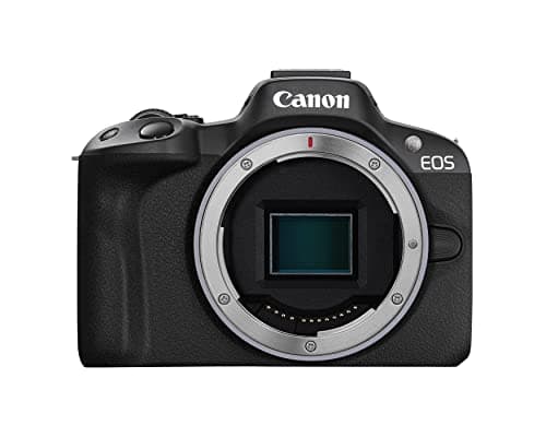 Image of Canon EOS R50 Mirrorless Vlogging Camera (Black), RF Mount, 24.2MP, 4K Video, DIGIC X Processor, Subject Detection & Tracking, Compact, Smartphone Connection, Content Creator