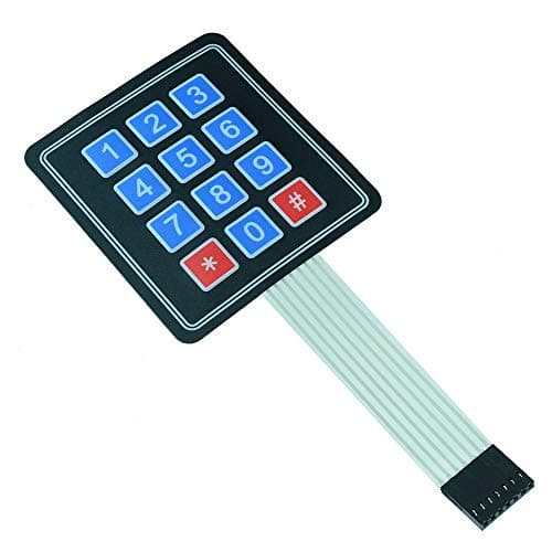 Image of 3x4 Matrix Membrane Keypad Switch Suitable for Arduino Microcontroller