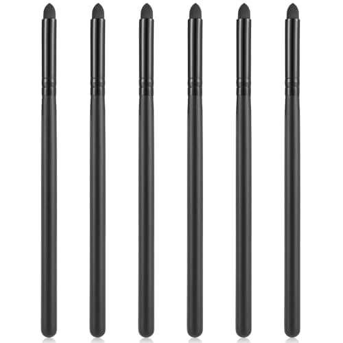 Image of WLLHYF Eyeliner Smudge Brush Pencil Pointed Professional Applicator Blending Sponge Brush Stick for Eyeshadow Eyebrow Reusable Makeup Tool Pencil Brush Set