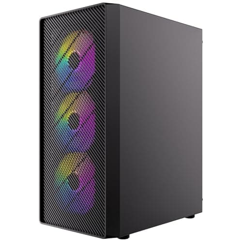 Image of ANTEC AX26 RGB Elite PC Midi Tower Gaming ATX Case, Black