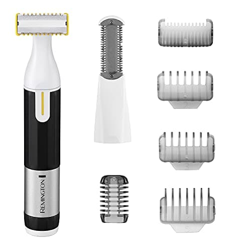 Image of Remington Omniblade Hybrid Face and Body Stubble Trimmer - Waterproof Cordless Rechargable Shaver with 4X Stubble Combs and Body Comb Attachment HG3000
