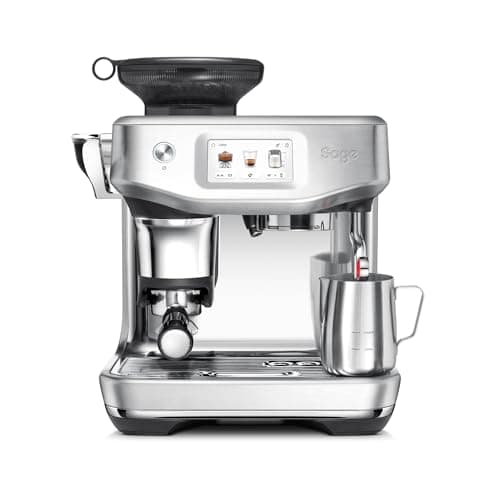 Image of Sage - The Barista Touch Impress - Bean to Cup Coffee Machine with Grinder, Milk Frother and With Cold Brew Fuction - 14 Presets, Touch Screen, Espresso, Cappuccino 1700 W, Brushed Stainless Steel