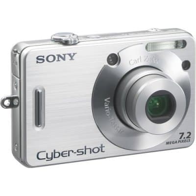 Image of Sony Cyber-shot DSC-W70 Digital Camera - Silver 7.2 MP, 3x Optical Zoom 2.5" LCD (Renewed)