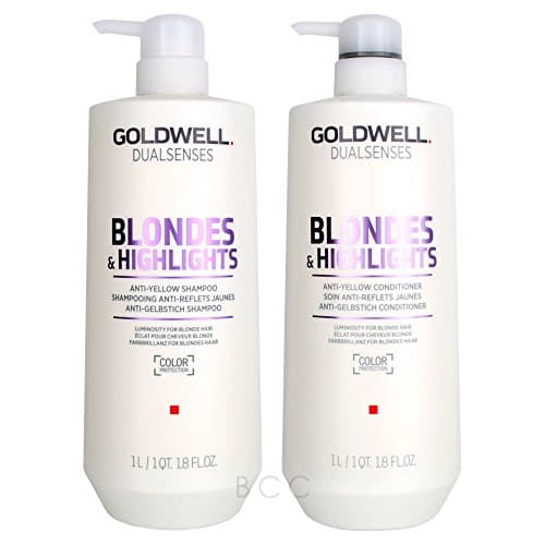 Image of Goldwell Dual Senses Blondes & Highlights Conditioner and Shampoo 25.4 Oz by Goldwell