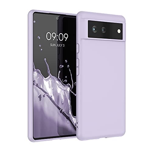 Image of kwmobile Case for Google Pixel 6 Case - Soft Cover - Shockproof TPU Material - Wireless Charging - Lavender