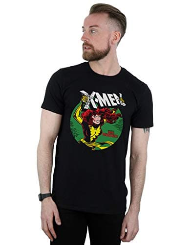 Image of Official Licensed Marvel X Men Defeated By Dark Phoenix Men's T-Shirt - Classic Graphic T-Shirt, Soft Cotton Short Sleeve Tee, Crew Neck Fan Gift, Black