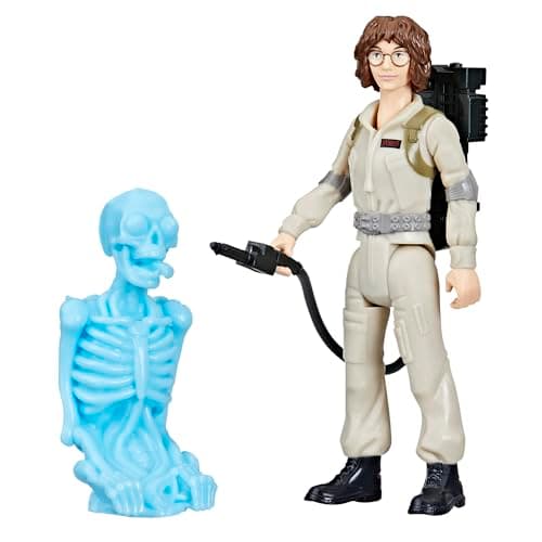 Image of Ghostbusters Fright Features Phoebe Spengler Action Figure with Ecto-Stretch Tech Bonesy Ghost Toy Accessory, Toys for Kids Ages 4+