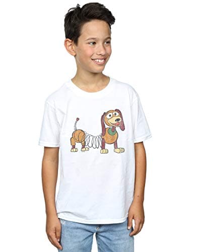 Image of Disney Boys Toy Story 4 Slinky Pose T-Shirt White 9-11 Years
