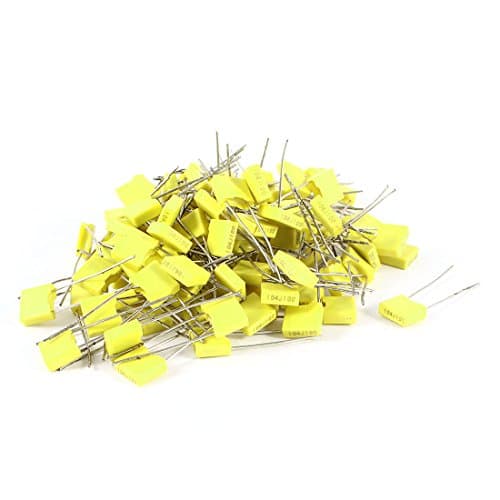 Image of sourcingmap 100 Pcs 10% 100V 0.1uF 100NF Box Type Film Correction Capacitors