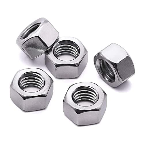 Image of TERF® M20 Hex Hexagon Nut M20 (20mm) Steel Hex Full Nuts - Pack of 5