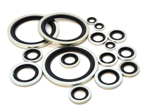 Image of Imperial BSP Bonded Dowty Washers - Dowty Seals with Nitrile Rubber - Various Sizes in Packs of 10, 25 or 50 (1/4", 10)