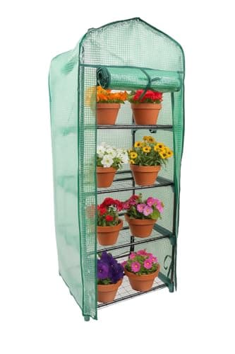 Image of DIVCHI Greenhouse 4 Tier Mini Green House For Indoor & Outdoor Use Heavy Duty Garden Grow House Ideal For Growing Vegetables, Flowers, Herbs, And Seedlings