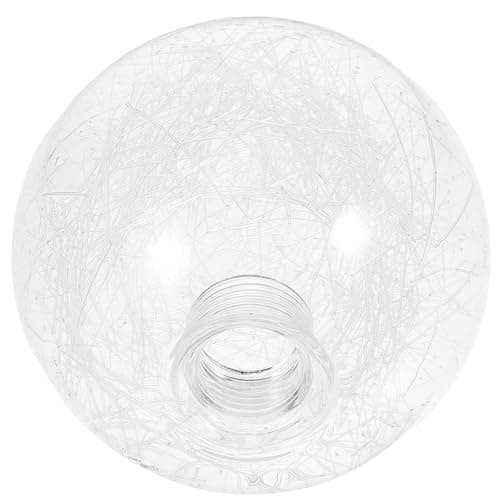 Image of ABOOFAN G9 Glass Lamp Shade Clear Globe Threaded Lampshade Cover for Ceiling Pendant Light 3.94 Inch Diameter Indoor Lighting Accessory