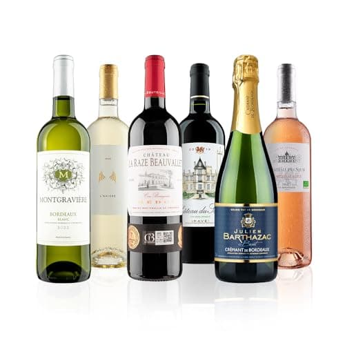 Image of Virgin Wines - Best of Bordeaux Mixed Wine Case - 6 bottles (75cl) - French red wine, white wine, rosé wine & Crémant
