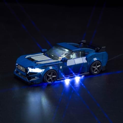 Image of Led Light Set for Lego Speed Champions Ford Mustang Dark Horse Sports Car (No Lego), Decoration Lighting Set for Lego 76920 Ford Mustang Dark Horse Sports Car Creative Toys Lights