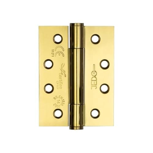 Image of Kooples Hardware Certifire Stainless Steel Grade 14 Concealed Bearing Hinge 102x76x3mm Brass Finish Door Hinge
