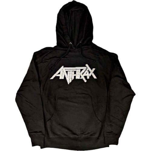Image of Anthrax Hoodie Band Logo Official Unisex Black Pullover L