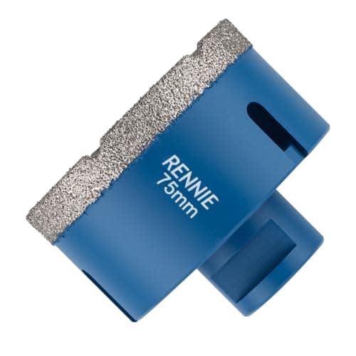 Image of 75mm Diamond Hole Saw Drill Bit With A M14 Shank For Angle Grinders. For Porcelain Tiles Ceramic Slate Stone Granite Marble Glass. Diamond Core Holesaw/Hole Cutter