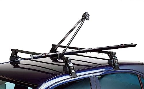 Image of Peruzzo Lucky Two Single Bike Carrier Roof Mounted Car Rack Bicycle Holder Black