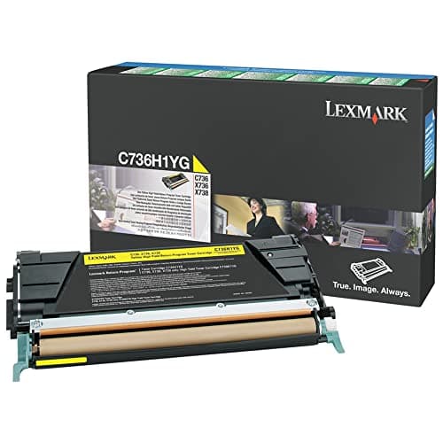 Image of Lexmark C736H1YG Laser Toner for C736 - yellow
