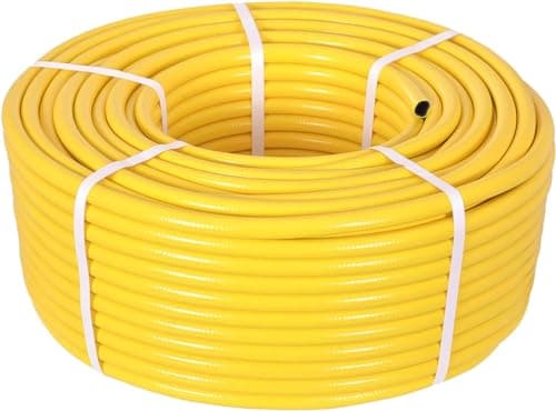 Image of Garden Hose Pipe - 15/25/30M Reinforced Heavy Duty Anti-Kink Watering Solution Ideal for Watering, Gardening, Anti-Freezing Irrigation Pipe High Pressures Yellow (15M)