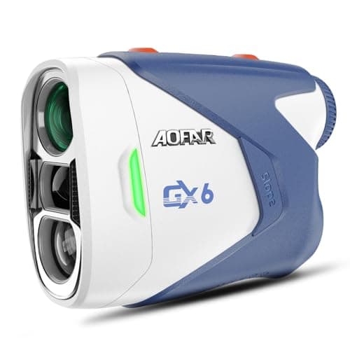 Image of AOFAR GX6 Golf Rangefinder 1000 Yards, Rechargeable Laser Range Finder with Magnet, Flag Lock & Vibration, Slope ON/OFF with Indicator Light, ±0.5yd Accuracy, Waterproof, 7X, Golf Gift