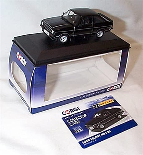 Image of Corgi vanguards F0RD ESC0RT Mk2 RS Mexico Black vehicle 1:43 scale diecast model