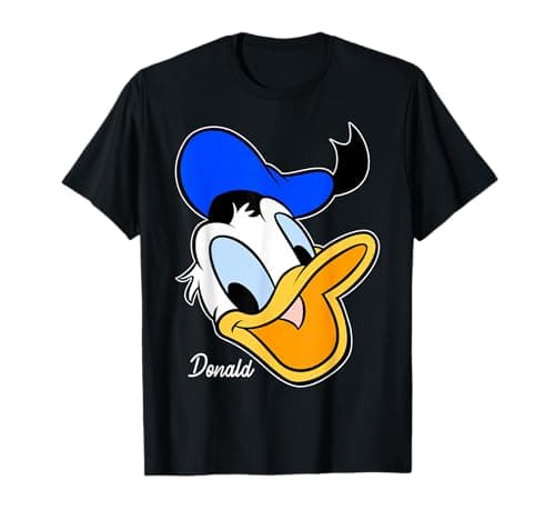 Image of Disney Donald Duck Smiling Face Portrait T-Shirt