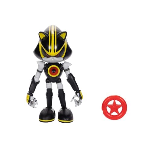 Image of Sonic the Hedgehog 4-inch Metal Sonic 3.0 Action Figure with Red Star Accessory. Ages 3+ (Officially licensed by Sega)