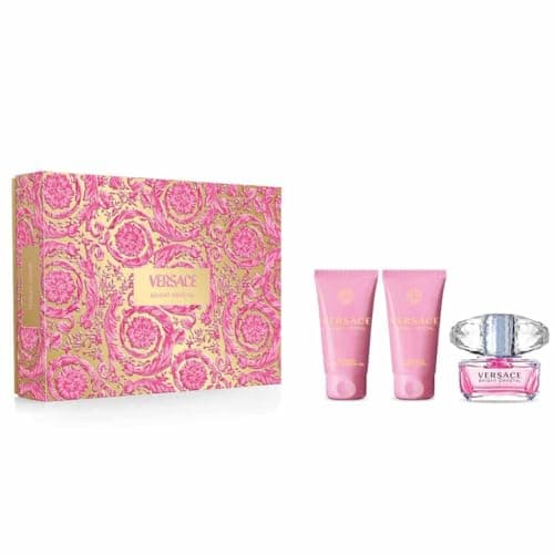 Image of Versace Bright Crystal Eau de Toilette 50ml Gift Set Includes 50 ml Shower Gel and 50 ml Body Lotion