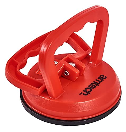 Image of Amtech 30 kg Suction Cup Lifter, 115 mm Rubber Cup for Heavy Glass & Tile Lifting, Dual Handle Lock Design for Safe Control & Heavy-Duty DIY or Trade Work